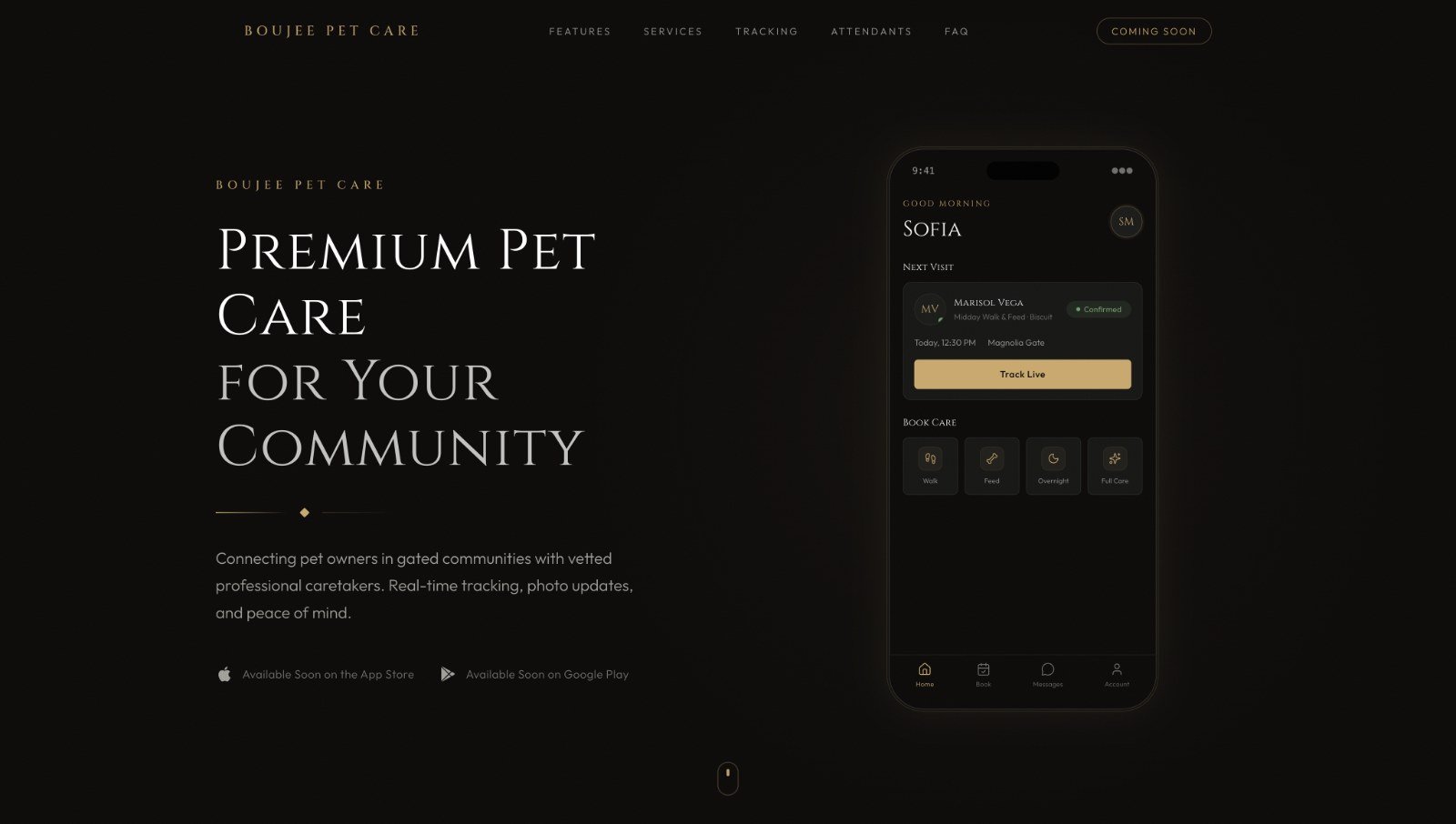 Boujee Pet Care website